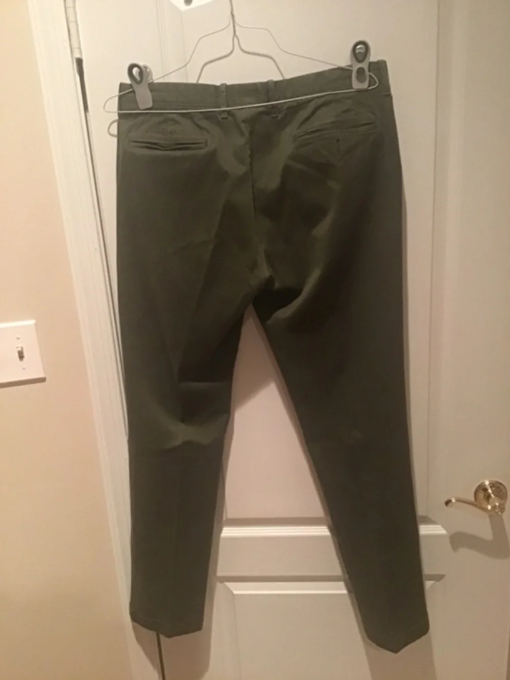 J Crew dark olive green chinos 34 x 34